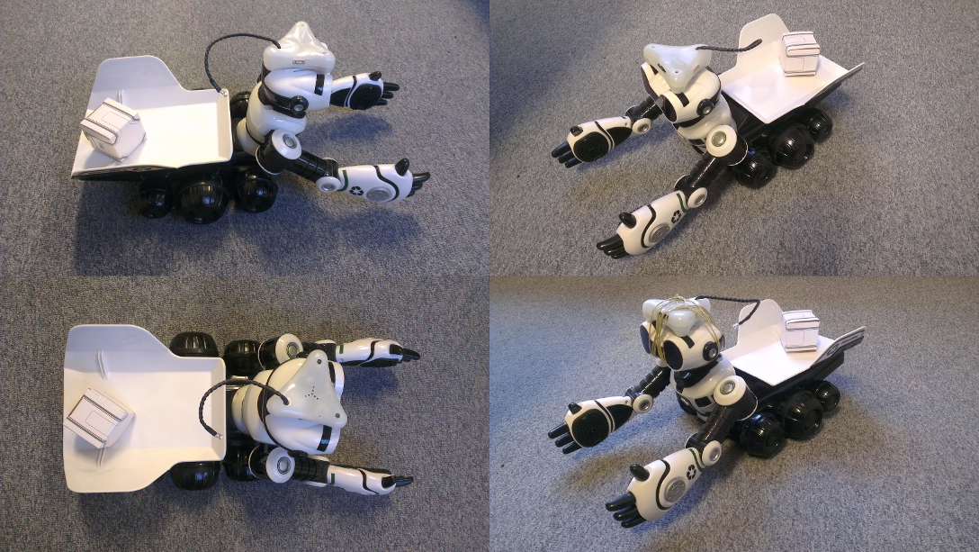 RoboScooper equiped with Brainlink